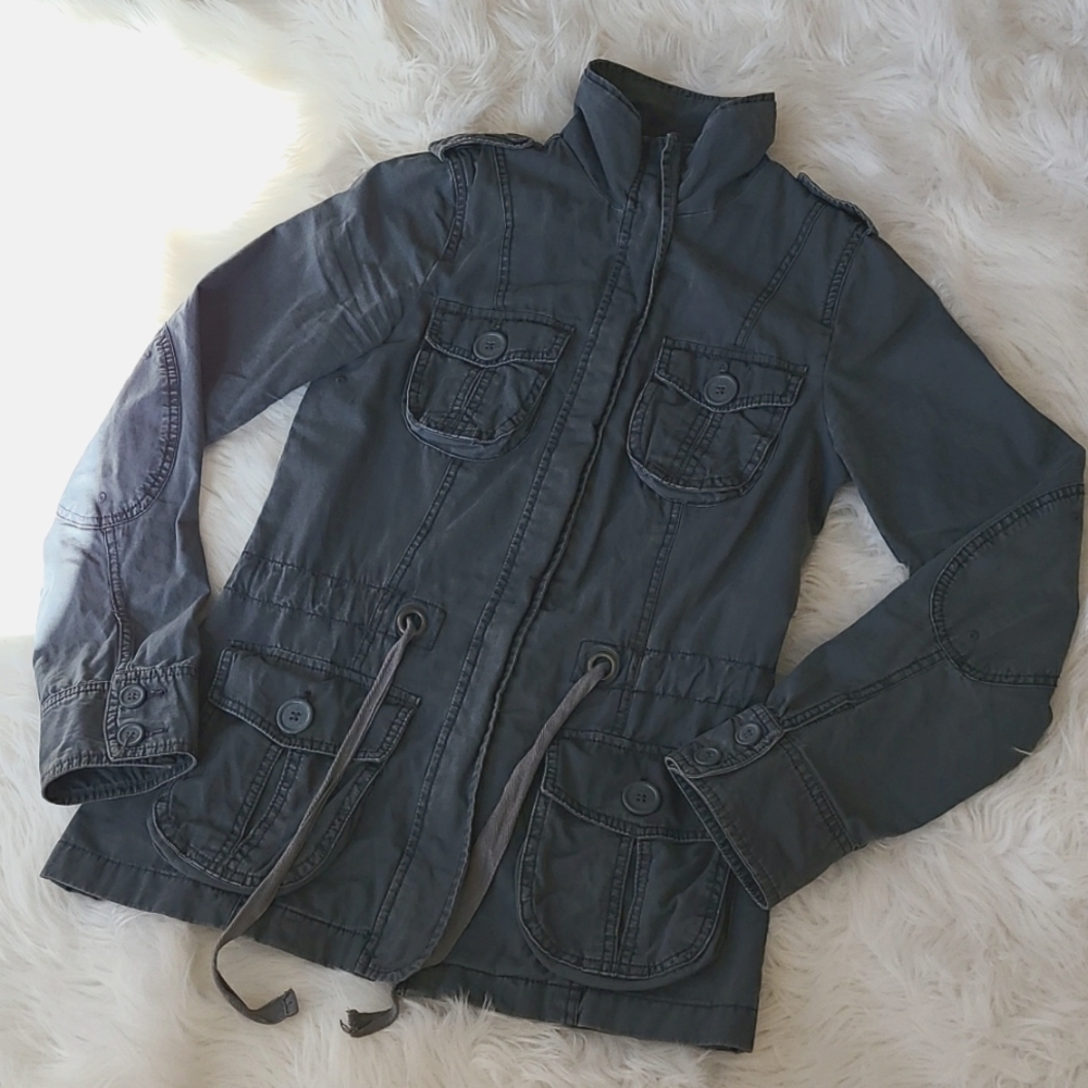 Women's Mossimo supply Co gray utility jacket size small